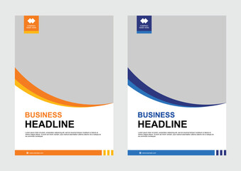 Business flyer template corporate design marketing promotion