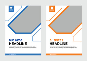 Business flyer template design corporate marketing promotion