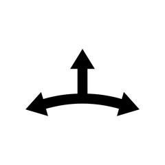 Strategic direction with bold arrow symbol showcasing choices, alternatives, and possibilities for business growth and decision-making success