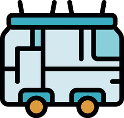 Electric trolleybus driving through city streets, providing sustainable public transport with its overhead wires