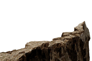 old stone wall/Close-up view of rough brown rock formation with natural texture and rugged surface, showing details of geological layers.