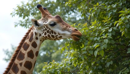 portrait of a giraffe