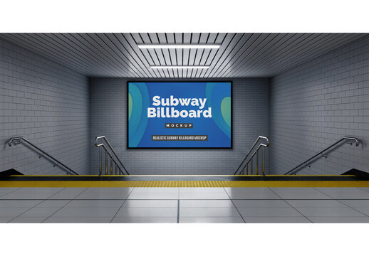 Subway Billboard Mockup 187