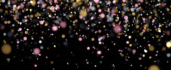 The celebratory confetti danced like sparkling whispers falling from the sky.