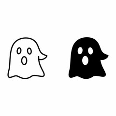 Ghost icon isolated on white background