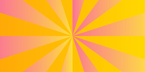 Abstract background with rays. Sun ray vector background radial sunrise or sunset light retro design. Abstract summer sunny. Vintage beam sunburst texture.