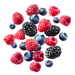 Fresh Berries Mix with Raspberries and Blackberries