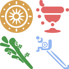 Palos de cartas espa&ntilde;oles backdrop vector set