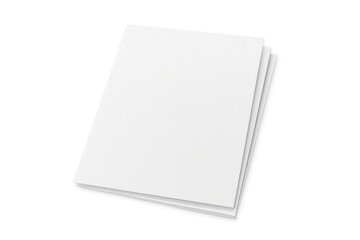 Stack of blank white paper documents mockup template for branding design presenting report brochure magazine copybook