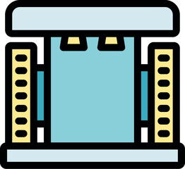 Obraz premium Powerful servers processing data in a modern server room, featuring bright lights and advanced technology