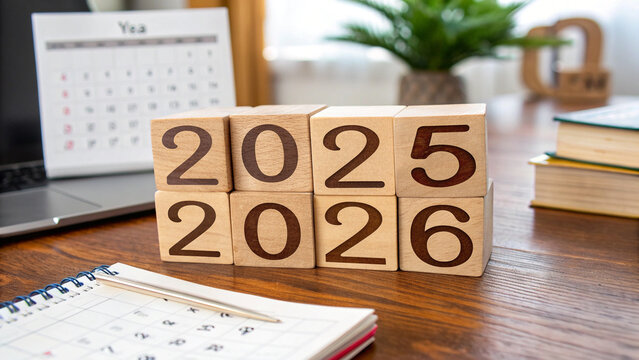 Transitioning from 2025 to 2026, challenge target business for the upcoming year, representing new beginnings and success achievement