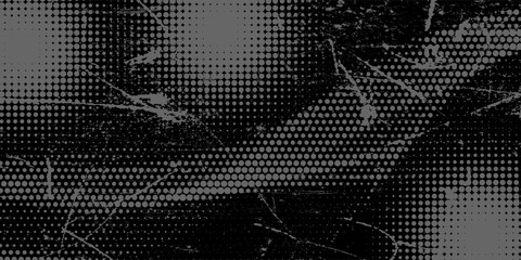 dark grey halftone and grunge pattern. Retro comic gradient background. dark grey dotted texture overlay. Cartoon pop art faded gradient pattern. backdrop for poster, banner, advertisement, event © Achmad Sukriyadi