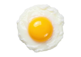 Isolated Fried Egg, breakfast staple, simple lunch ingredient, sunny-side-up, culinary delight