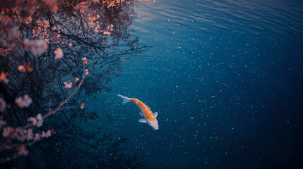 天空を舞う春の夢鯉