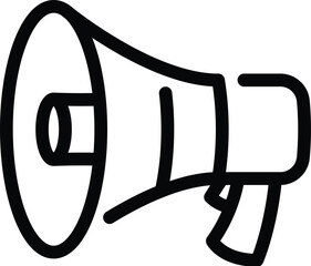 Megaphone Icon Set For Announcement, Marketing, And Public Speaking &mdash; Communication Symbols