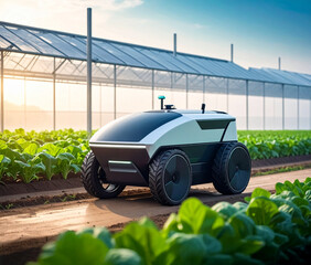 Self driving agricultural robot in modern greenhouse environment