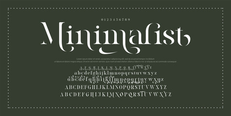 Elegant ligature alphabet letters font logo. Typography luxury classic lettering serif fonts decorative wedding vintage retro logos, design for fashion,beauty shop and brand . vector illustration