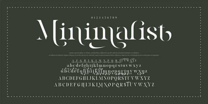 Elegant ligature alphabet letters font logo. Typography luxury classic lettering serif fonts decorative wedding vintage retro logos, design for fashion,beauty shop and brand . vector illustration