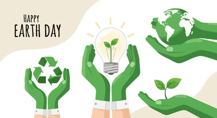 Happy Earth Day Sustainable Actions & Environmental Conservation for a Healthier Planet