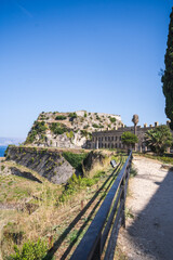 View of ocean fortress Greece