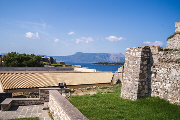 View of ocean fortress Greece