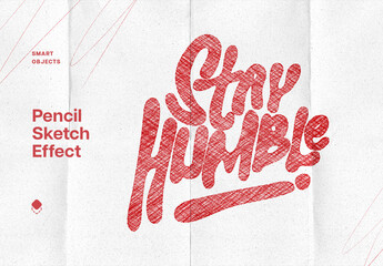 Sketch Text & Logo Effect Mockup