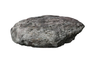 Rock isolated transparency background.