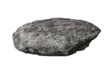 Rock isolated transparency background.