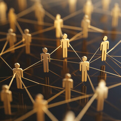 Network visualization symbolizing digital and social connection