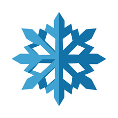 a vector art design of a paper snowflake on white