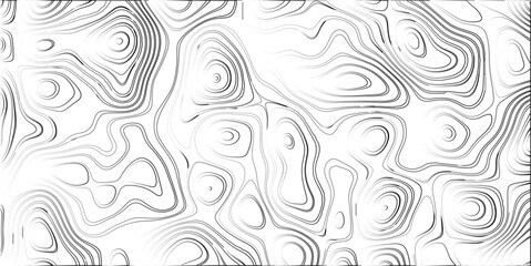 Abstract topographic map pattern in grayscale with concentric contour lines and smooth transitions, creating a sense of elevation and depth for scientific or artistic backgrounds