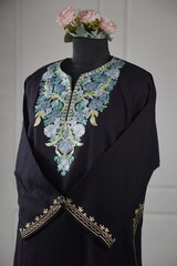 Kaar kash pheran with floral designs