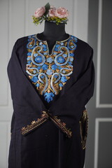 Kaar kash pheran with floral designs