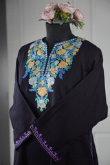Kaar kash pheran with floral designs