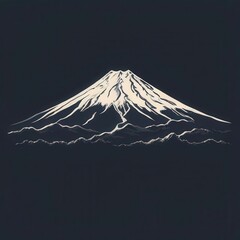 an AI Image Generator, Vibrant Mountain Landscape With Snow Peak, Forests,