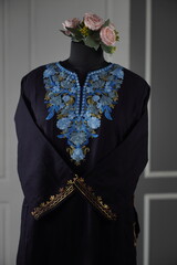 Kaar kash pheran with floral designs