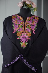 Kaar kash pheran with floral designs