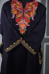 Kaar kash pheran with floral designs