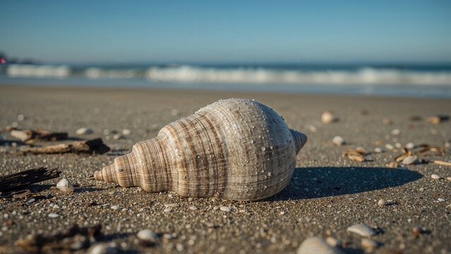 Ensis magnus - Razor shell washed ashore on sandy beach, nature, animal, sea, sand, wildlife, shellfish, shell, razor, closeup