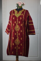 Kaar kash pheran with floral designs