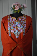 Kaar kash pheran with floral designs