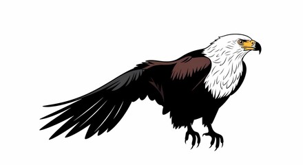Obraz premium eagle isolated on white background