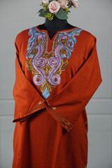 Kaar kash pheran with floral designs