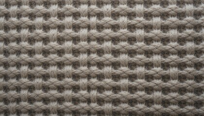 Woven natural fabric texture with intricate crisscross pattern, close-up view of beige textile material, perfect for design and crafting projects.