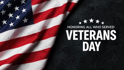 Veterans Day Honoring American Heroes and Celebrating Independence with the US Flag