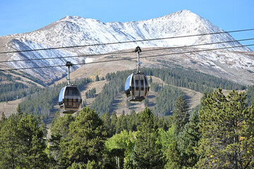 Gondolas in the Mountains