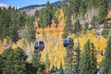 Gondolas in the Mountains