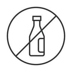 Lactose free icon in line design. lactose free, milk free, nutrition, diet, health, intolerance, wellness on white background vector. lactose free editable stroke icon