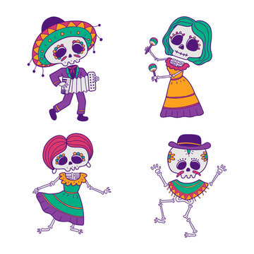  Dia De Muertos character collection