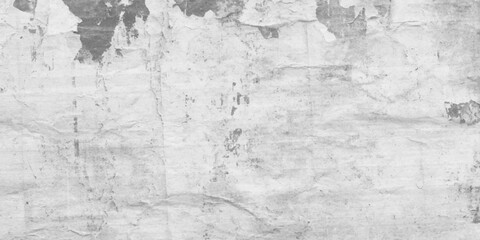 Fototapeta premium White poster cover grunge white or grey grunge stone wall texture, abstract polished and grunge white stone motive texture background, old polished gray concrete wall vintage white background.